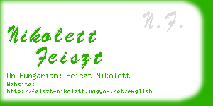 nikolett feiszt business card